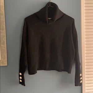 Zara Knit Turtleneck Cropped Sweater